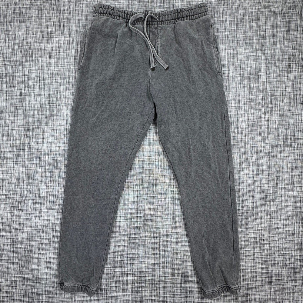 Talentless Mens Approx Large Gray Jogger Sweatpants Drawstring Zipper Pockets